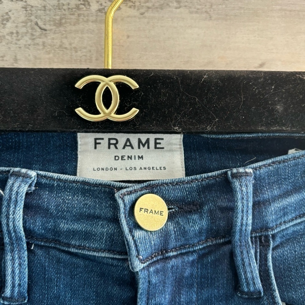 FRAME Le High Skinny Jeans in Silver Spring - Picture 6 of 13